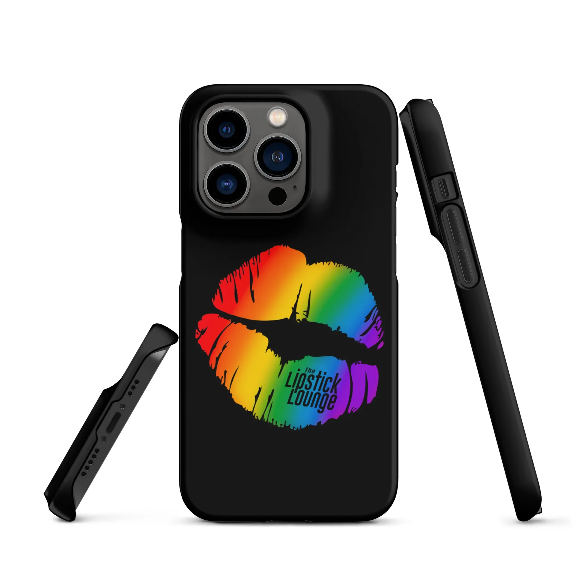 Lipstick Lounge Rainbow Logo Phone Case for iPhone