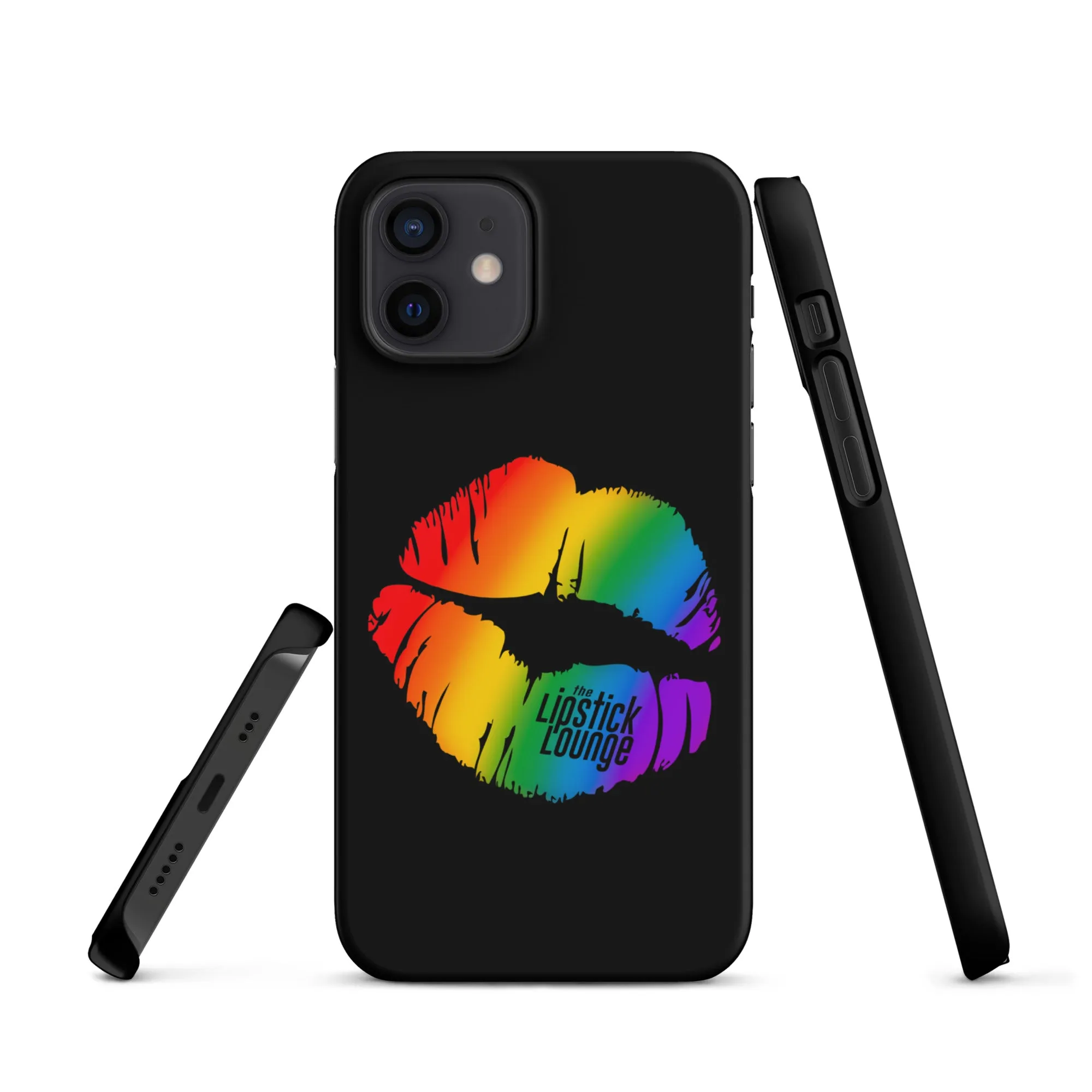 Lipstick Lounge Rainbow Logo Phone Case for iPhone