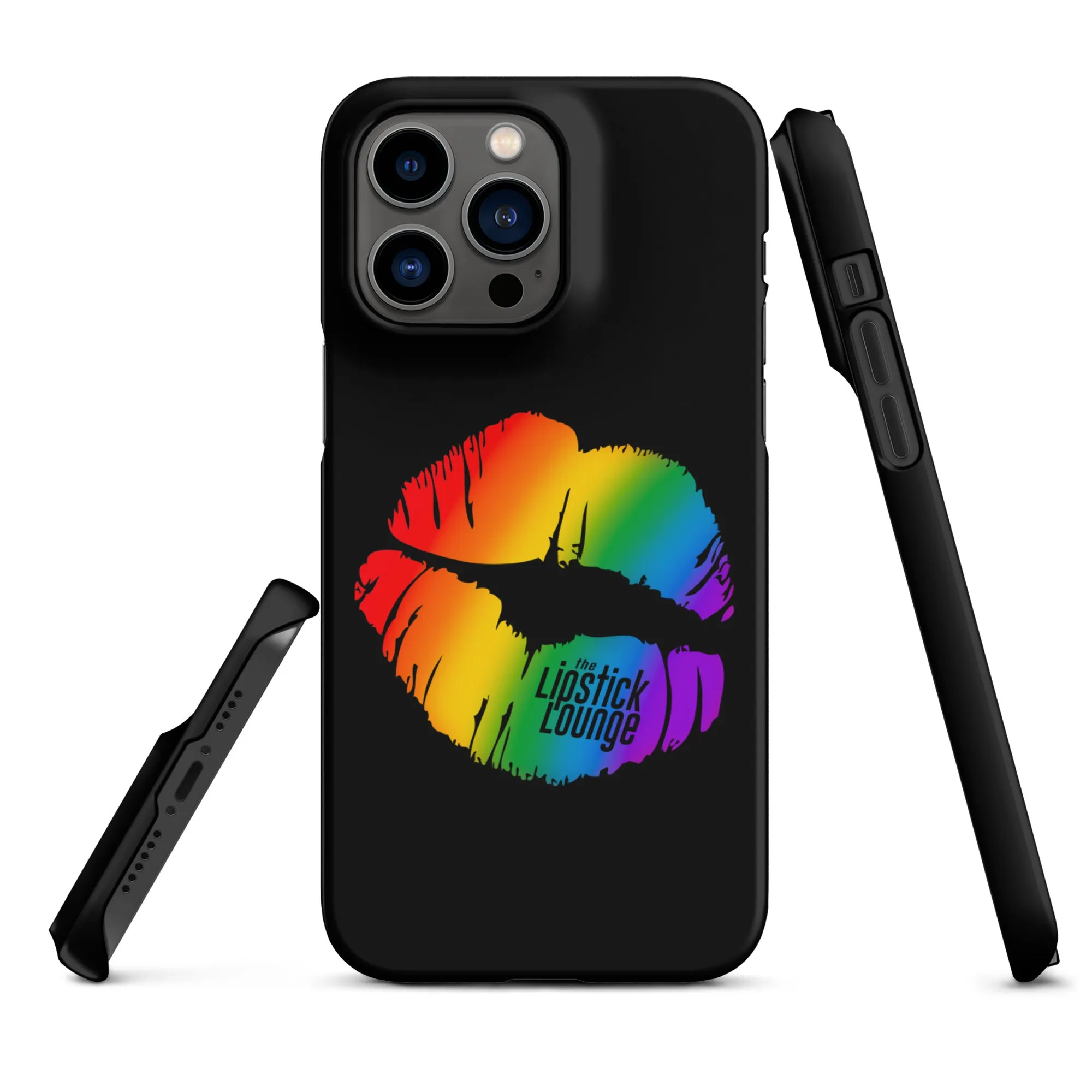 Lipstick Lounge Rainbow Logo Phone Case for iPhone