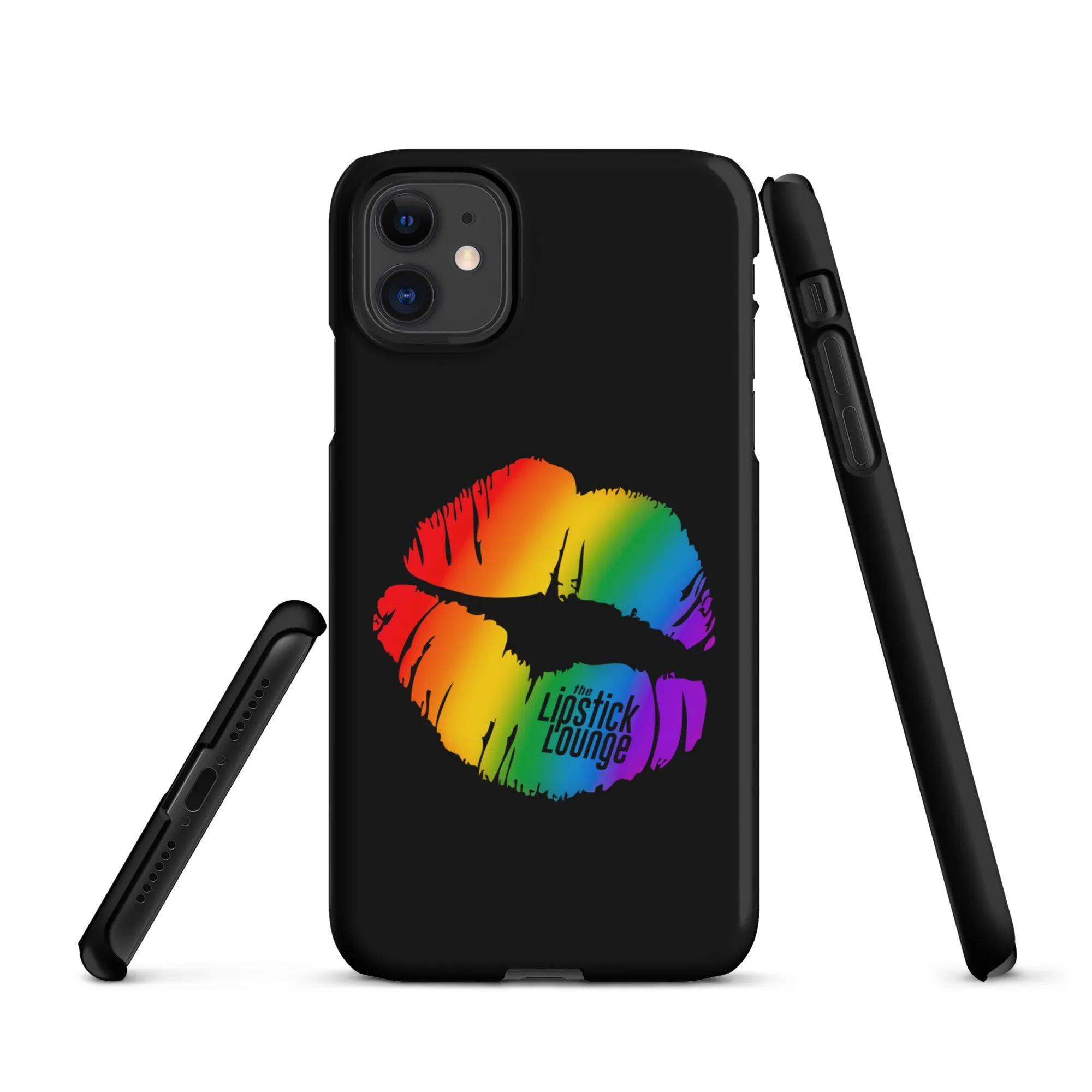 Lipstick Lounge Rainbow Logo Phone Case for iPhone