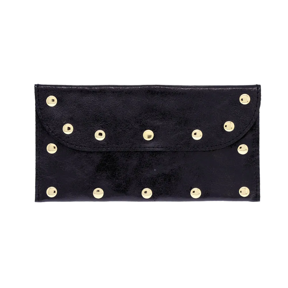 Metallic Studded Pouch