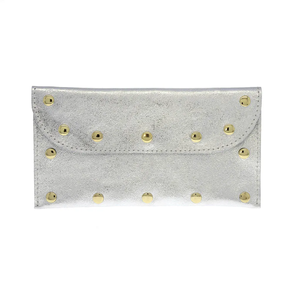 Metallic Studded Pouch