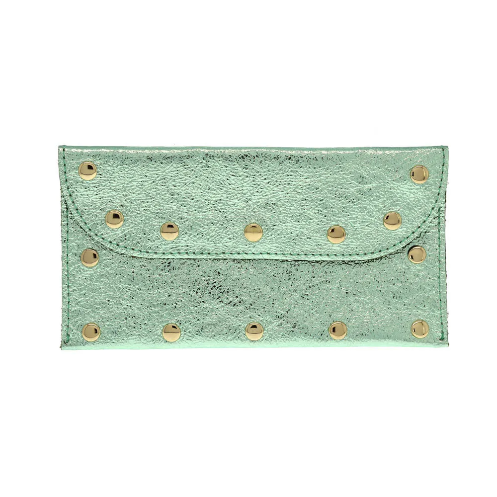 Metallic Studded Pouch