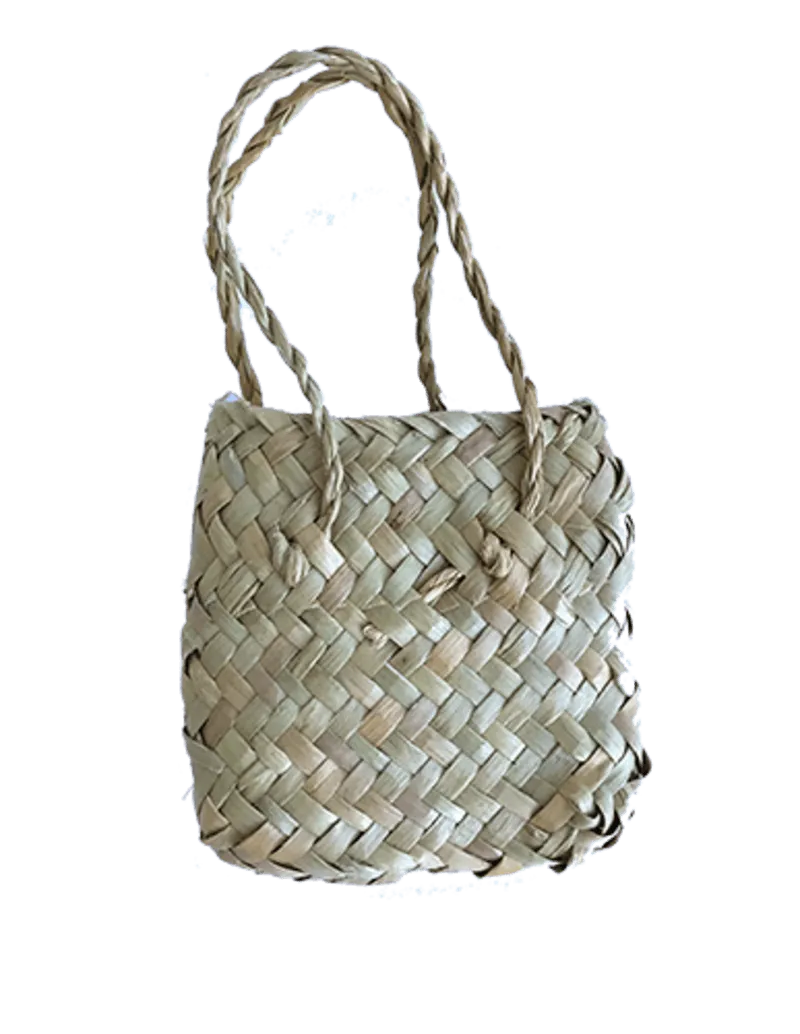 Mini Flax Kete Bag 7 x 7 cm