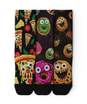 Monster Snack Crew Socks 3-Pack