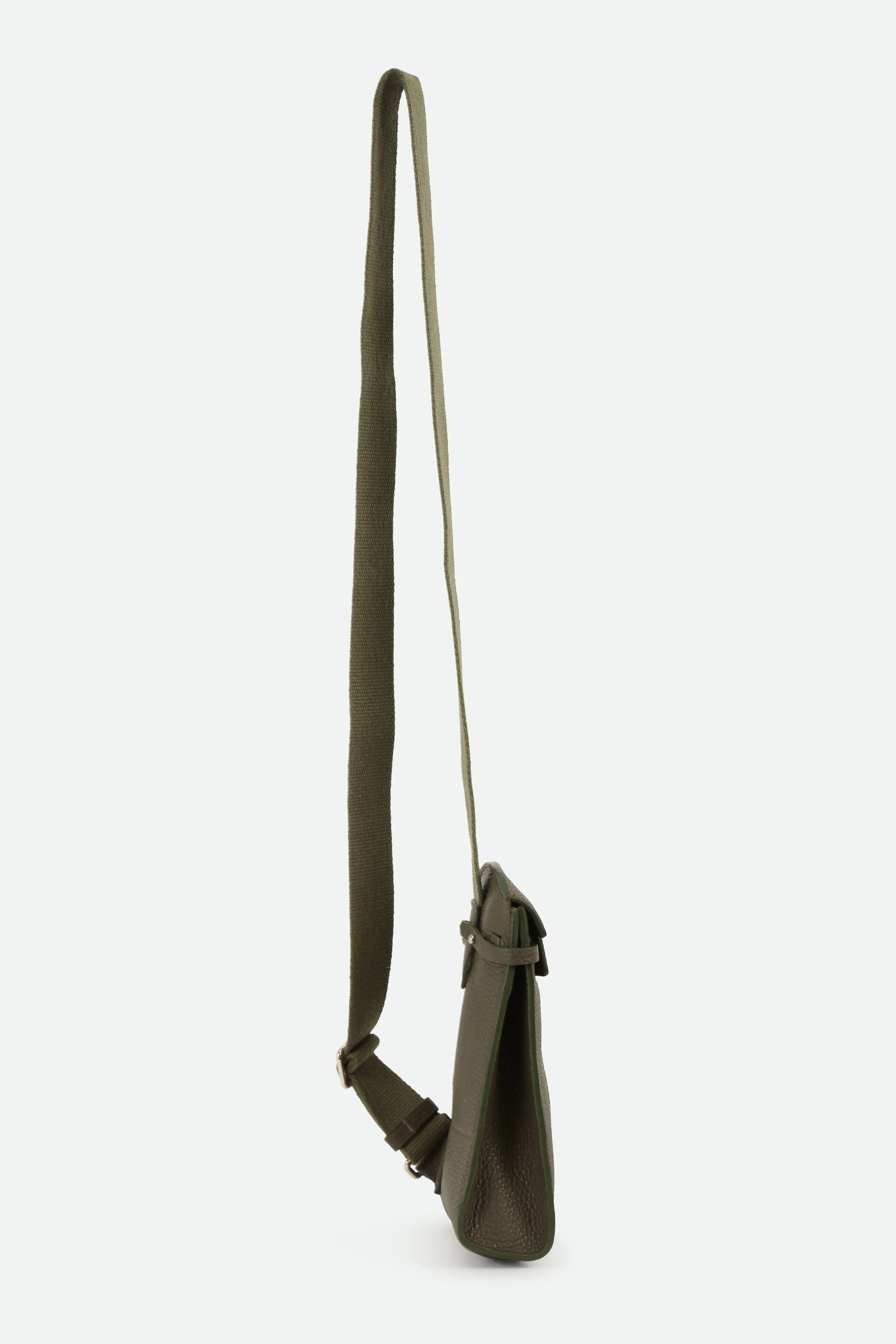 MONZA ITALIAN LEATHER CROSSBODY OLIVE