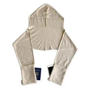 Multi-Pocket Hoodie Scarf™ | Uptown Taupe