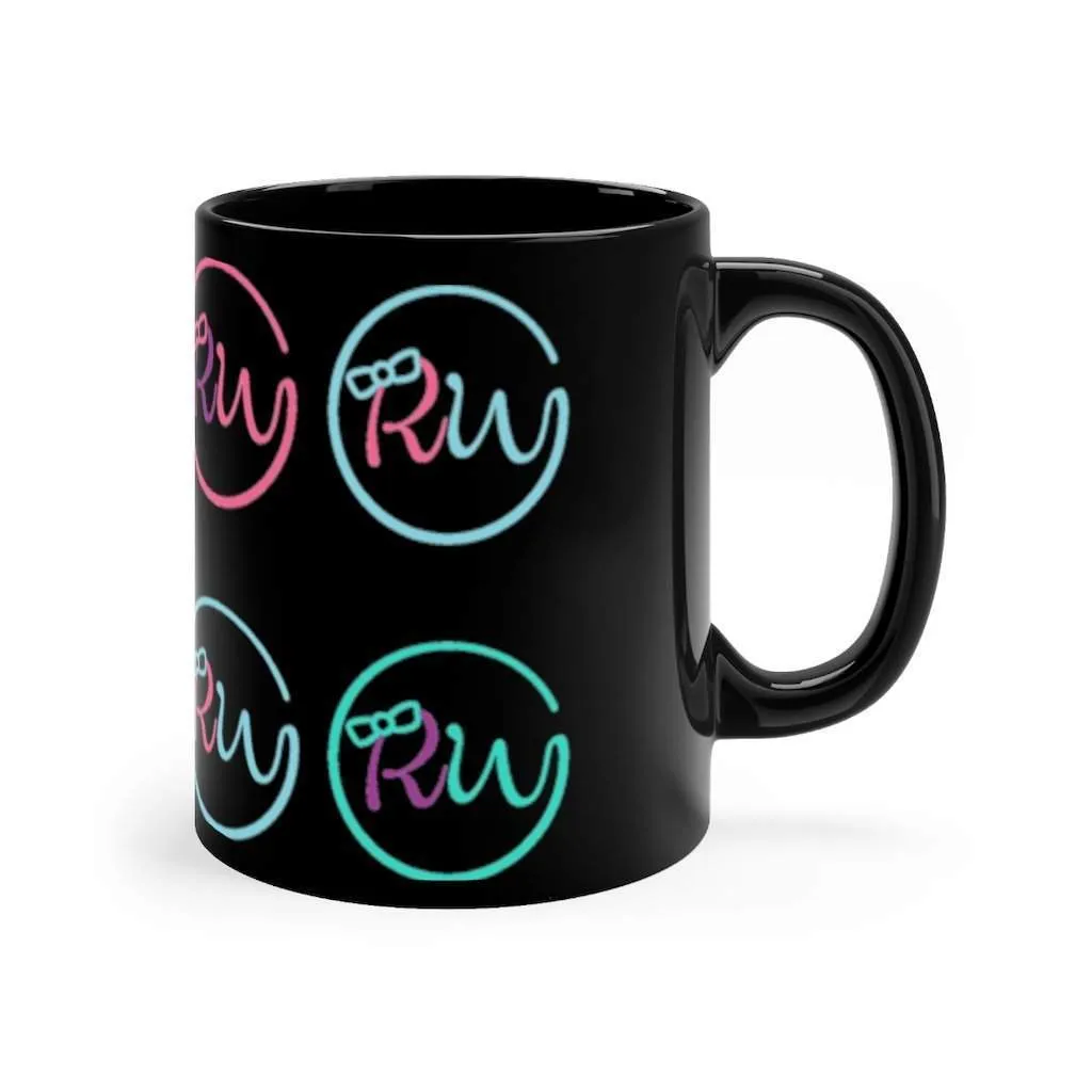 Multi Signature Logo Black mug 11oz