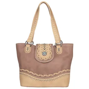 MW1107G-8317 Montana West Concho Collection Concealed Carry Tote