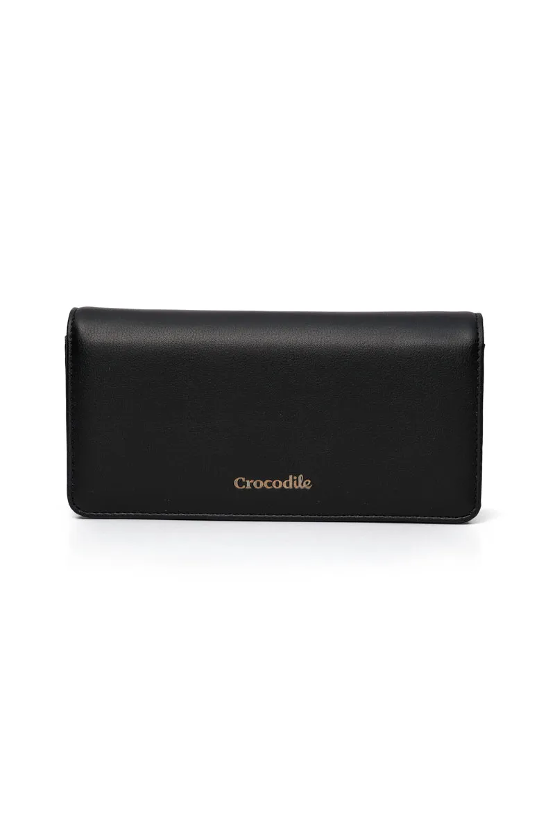 Nova- Bi-fold Long Wallet-Black