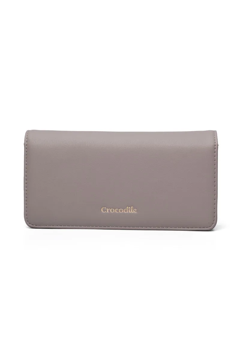 Nova- Bi-fold Long Wallet-Grey