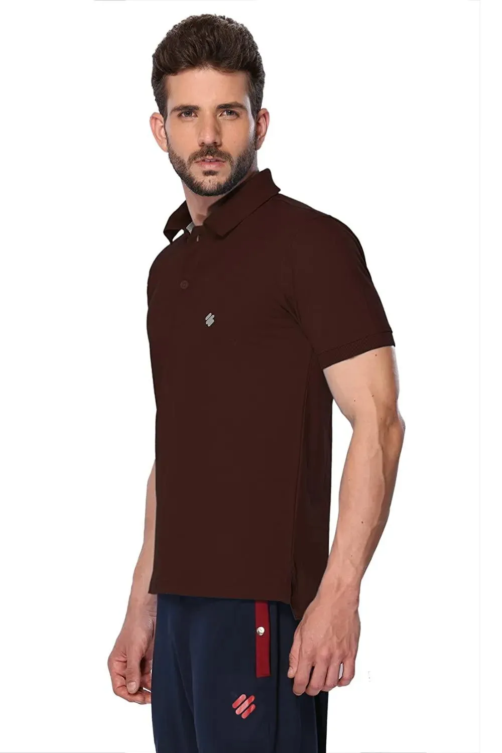 ONN Men's Cotton Polo T-Shirt (Pack of 2) in Solid Camel-Coffee colours