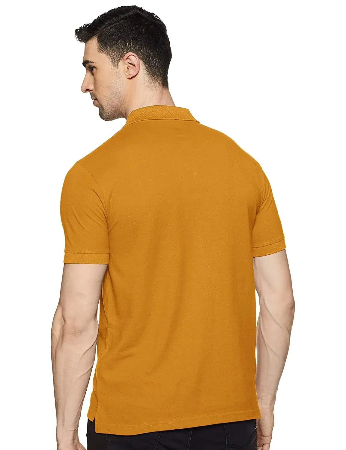 ONN Men's Cotton Polo T-Shirt (Pack of 2) in Solid Coffee-Mustard colours