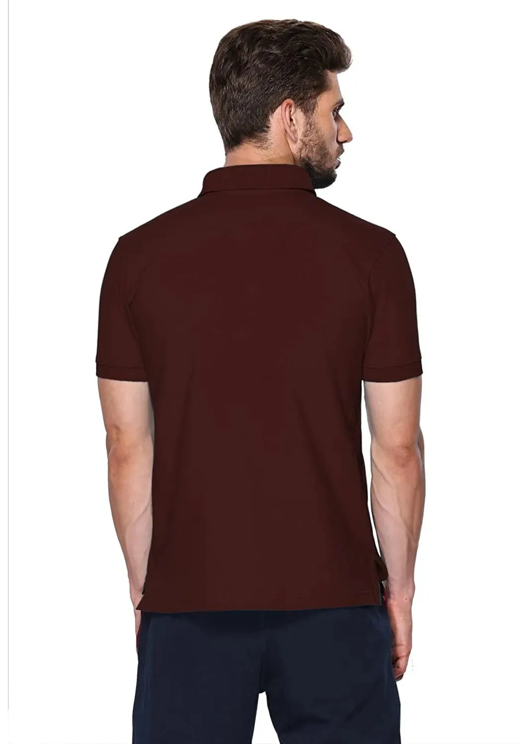 ONN Men's Cotton Polo T-Shirt (Pack of 2) in Solid Coffee-Mustard colours