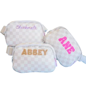 Personalized Checker Fanny Pack