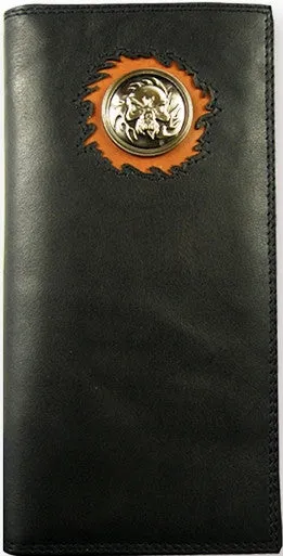 "Ghost Rider" Western Black Rodeo Wallet by Western Trenditions