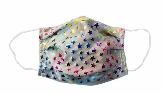 Rainbow Stars Fabric Face Mask (Adult)