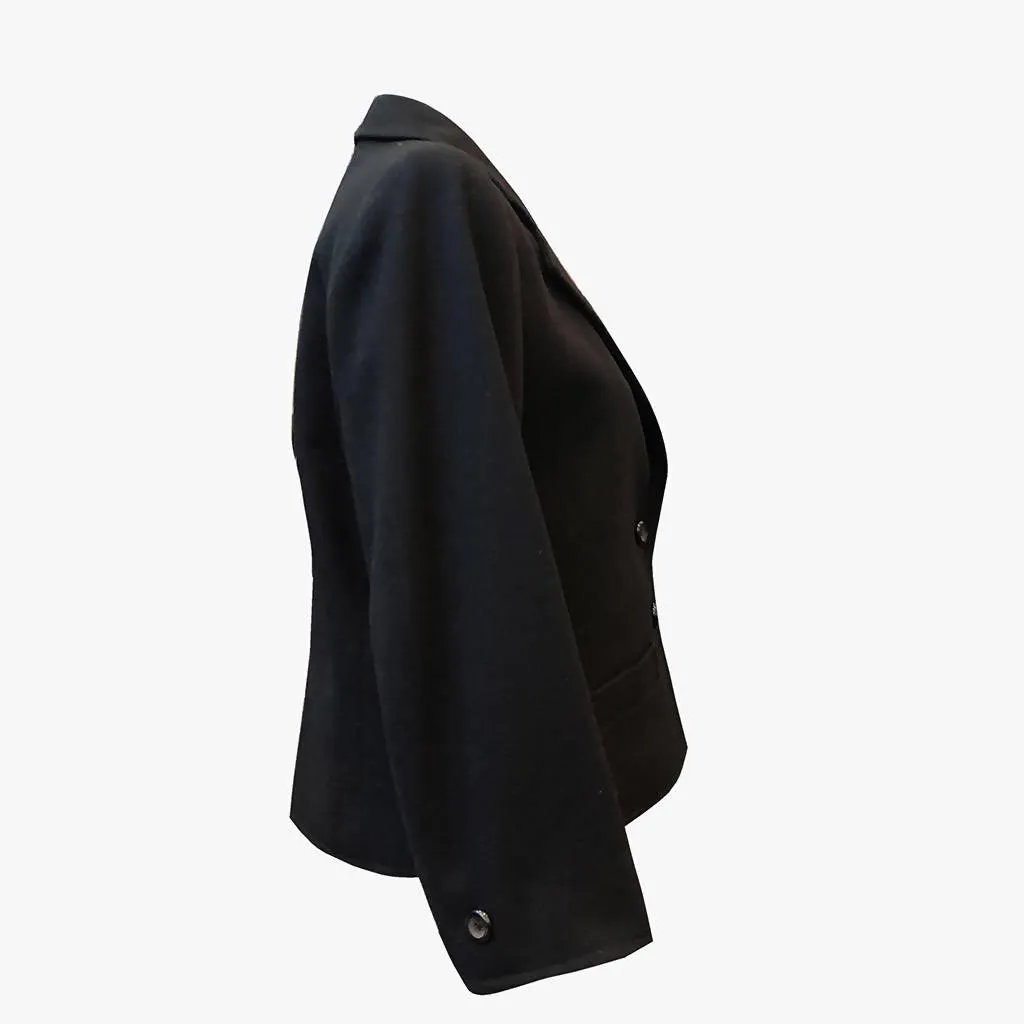 SAINT LAURENT Black Classic Wool Jacket | Size M