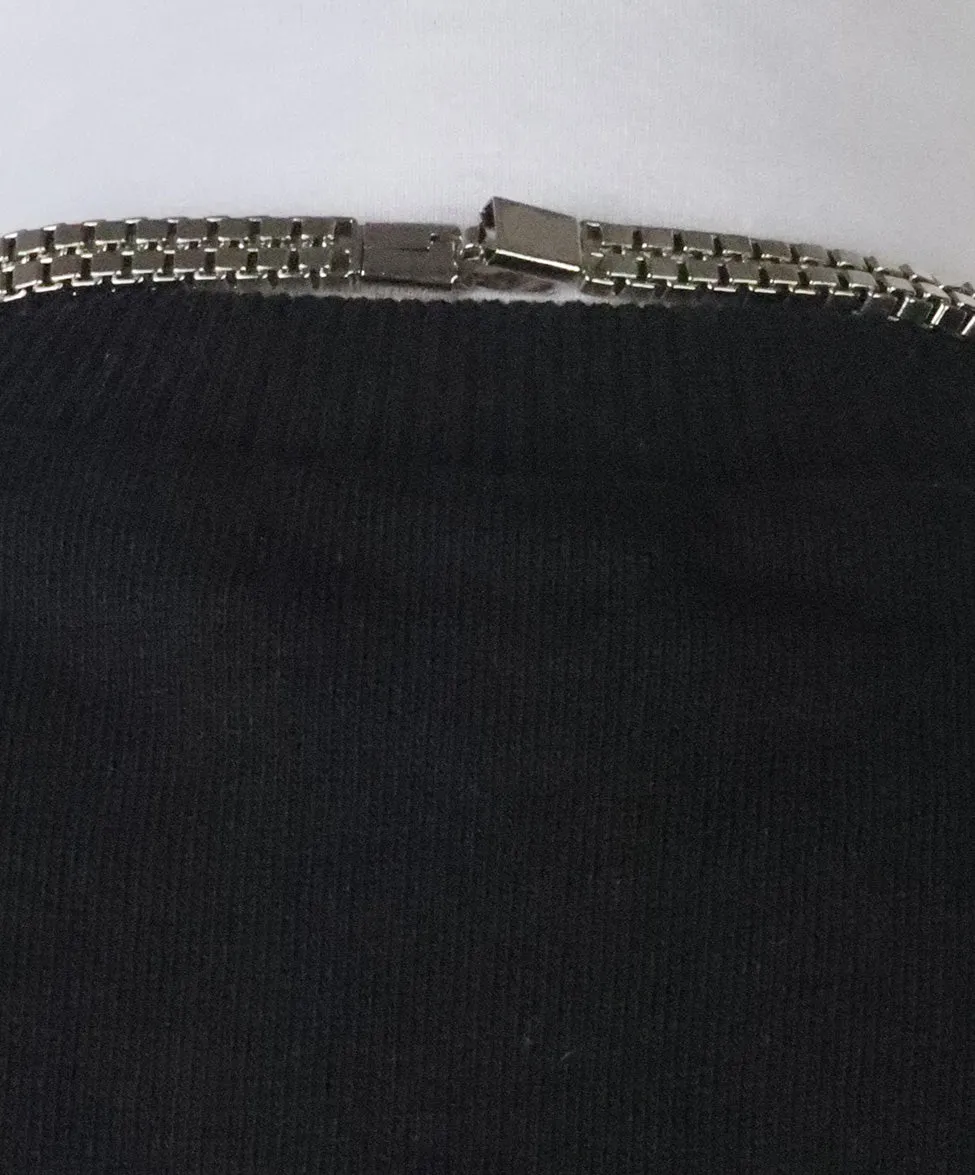 Saint Laurent Black Top w/ Metal Detail sz 4