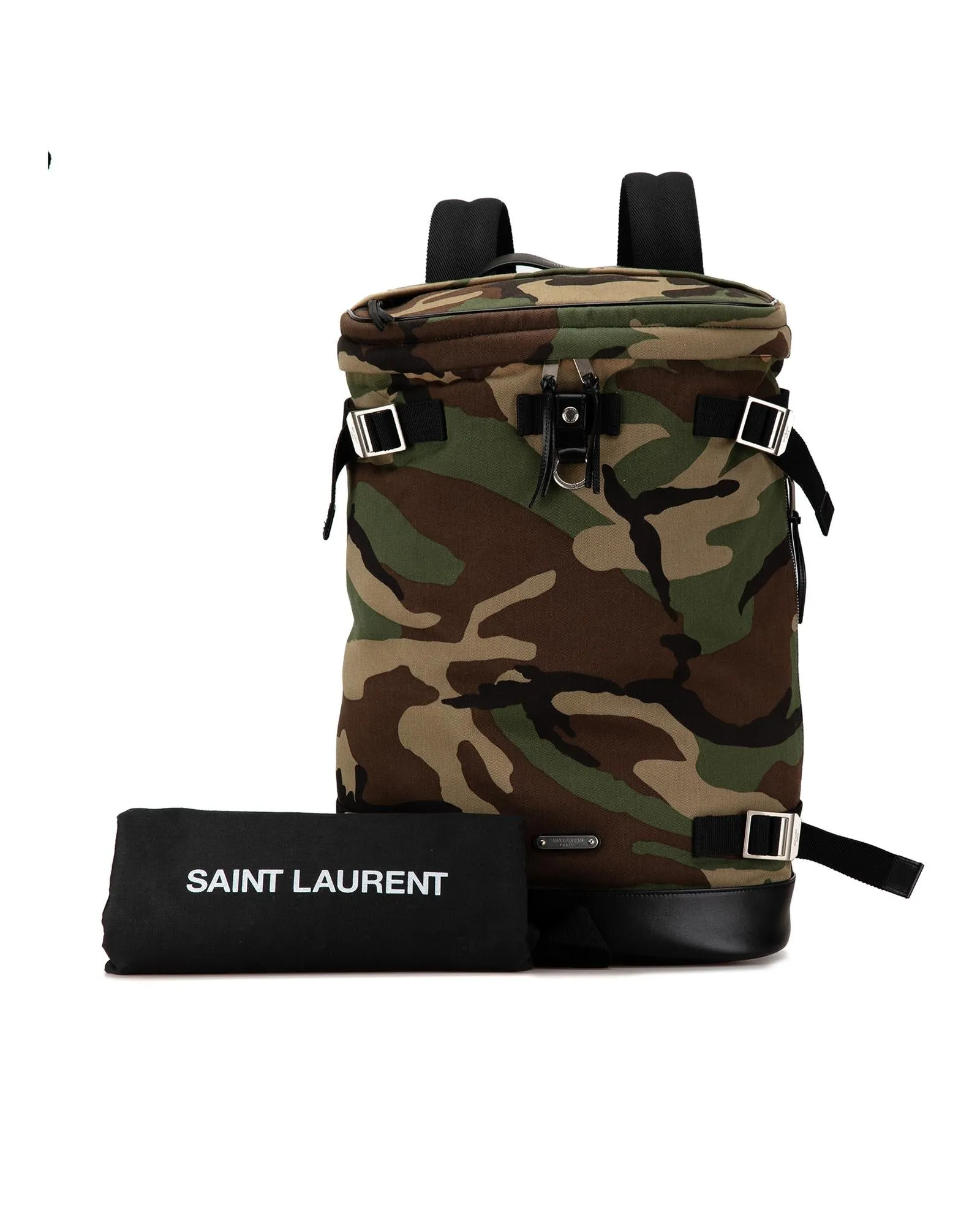 Saint Laurent Rive Gauche Backpack Camouflage