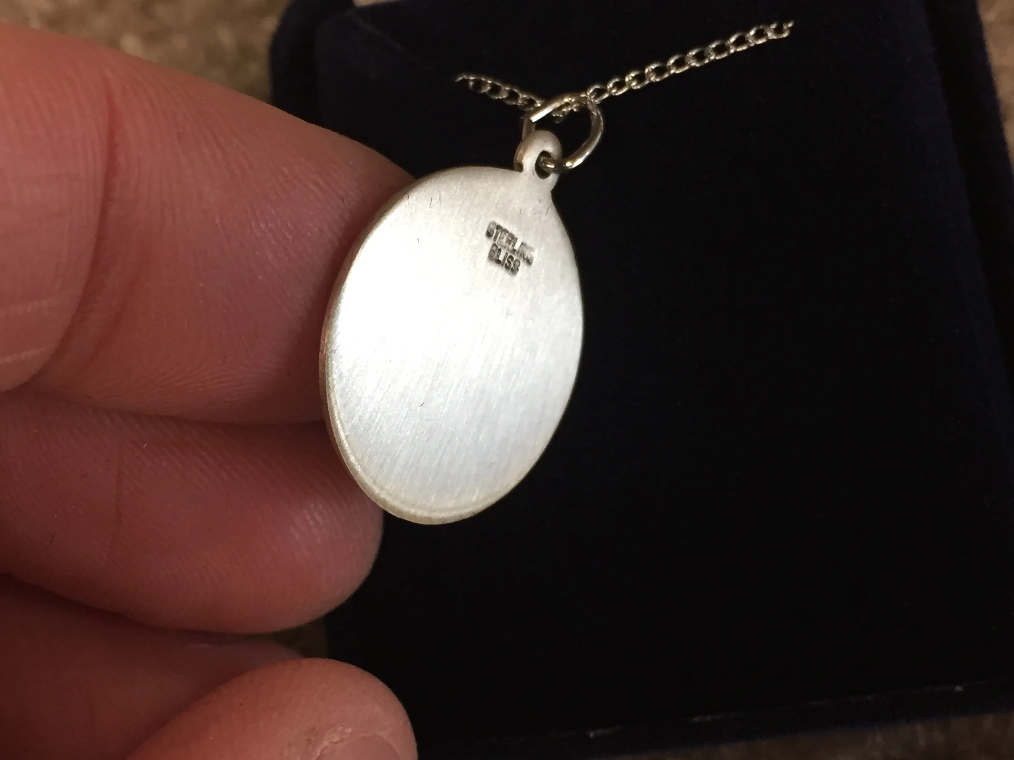 Saint Lucy Silver Pendant With Chain