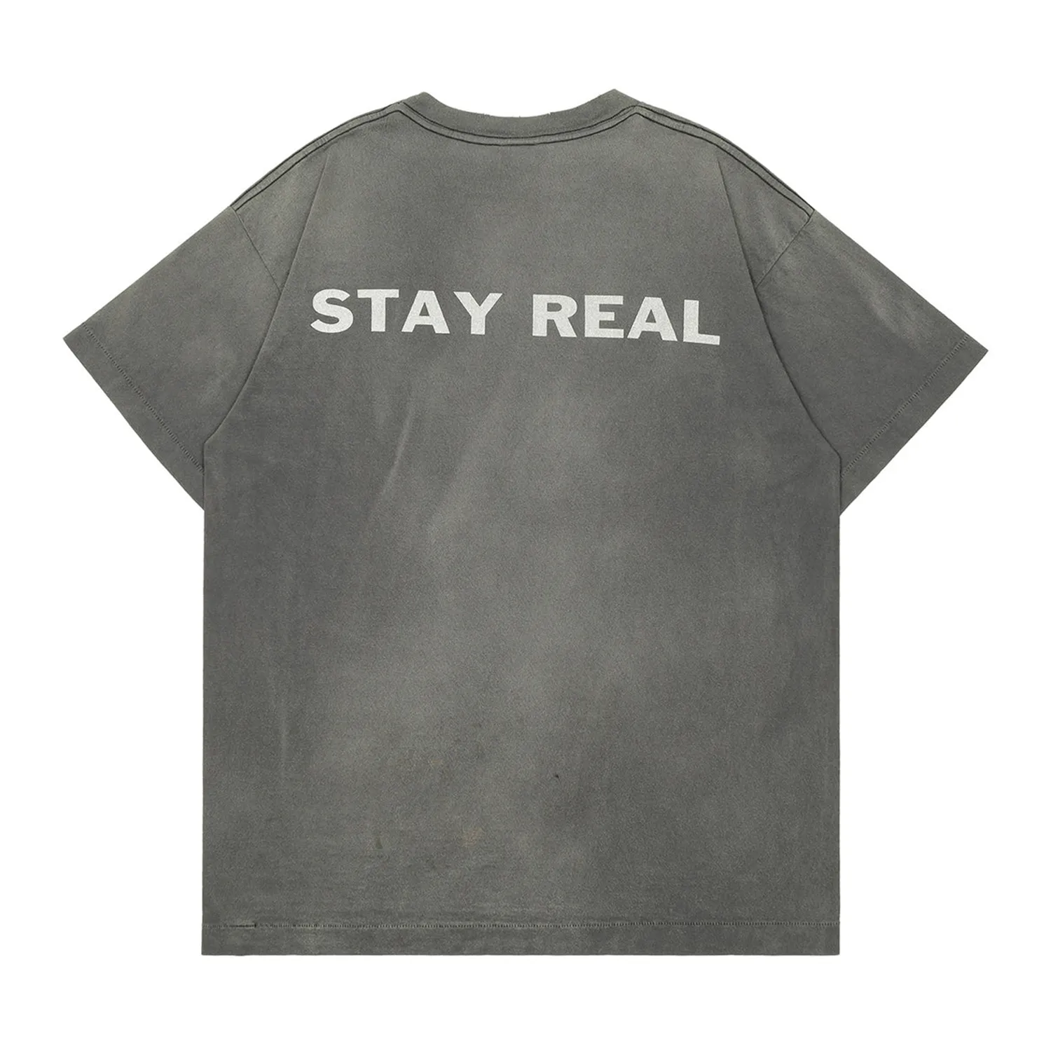 Saint Michael x PTP Stay Real Tee Washed Black