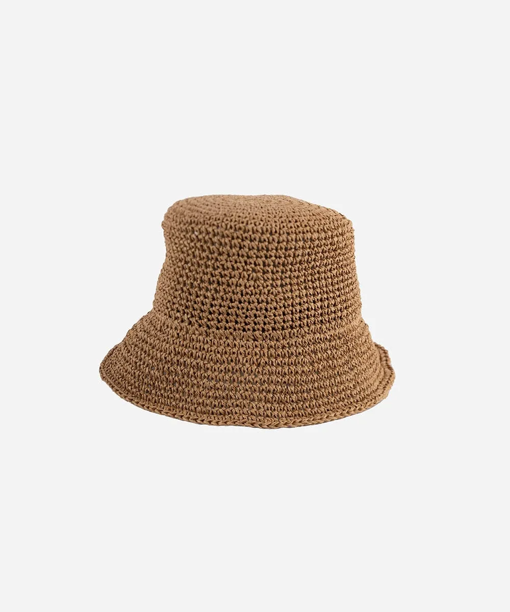 Sal Crochet Packable Bucket Hat