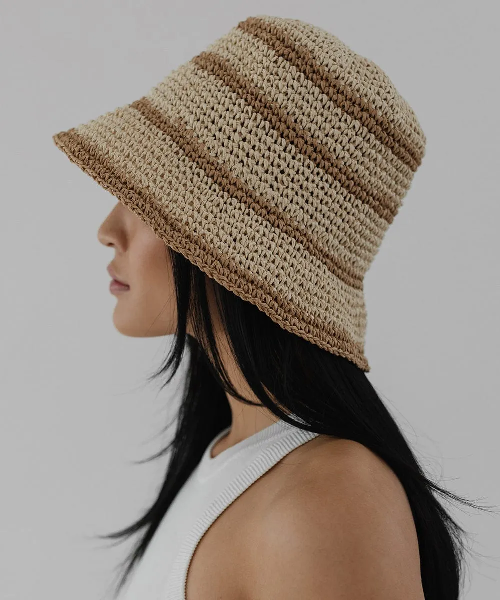 Sal Crochet Packable Bucket Hat