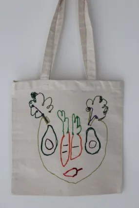 Salad Face :: art totes 4 good X Nadège Roscoe-Rumajn