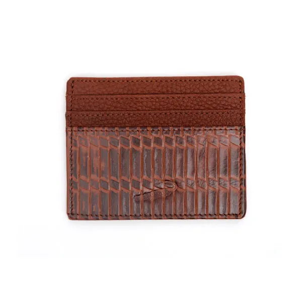 Timeless Emblem Card Holder-Brown