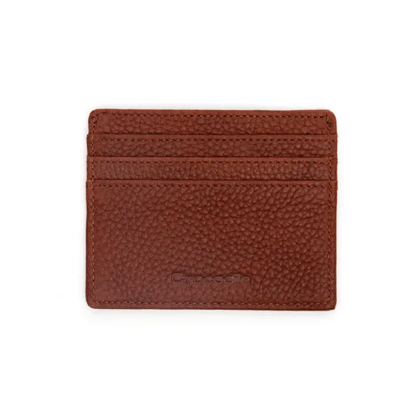 Timeless Emblem Card Holder-Brown