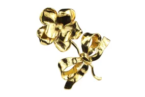 YVES SAINT LAURENT large flower brooch