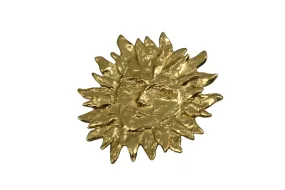 YVES SAINT LAURENT sun face brooch pendant